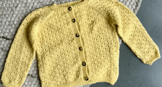 Ellen's Play Set Cargigan in butter yellow