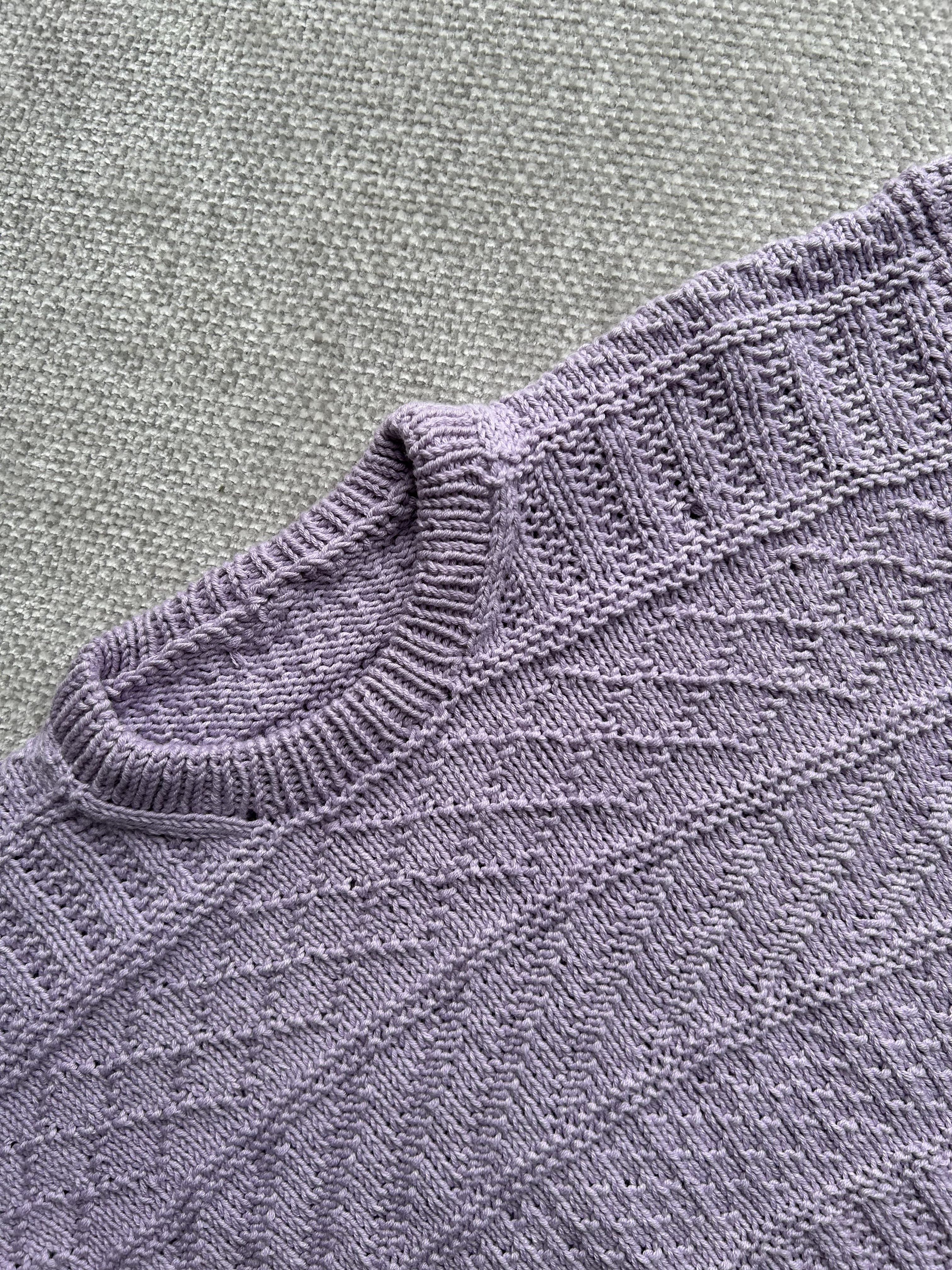 Storm Sweater Baby Collar Purple