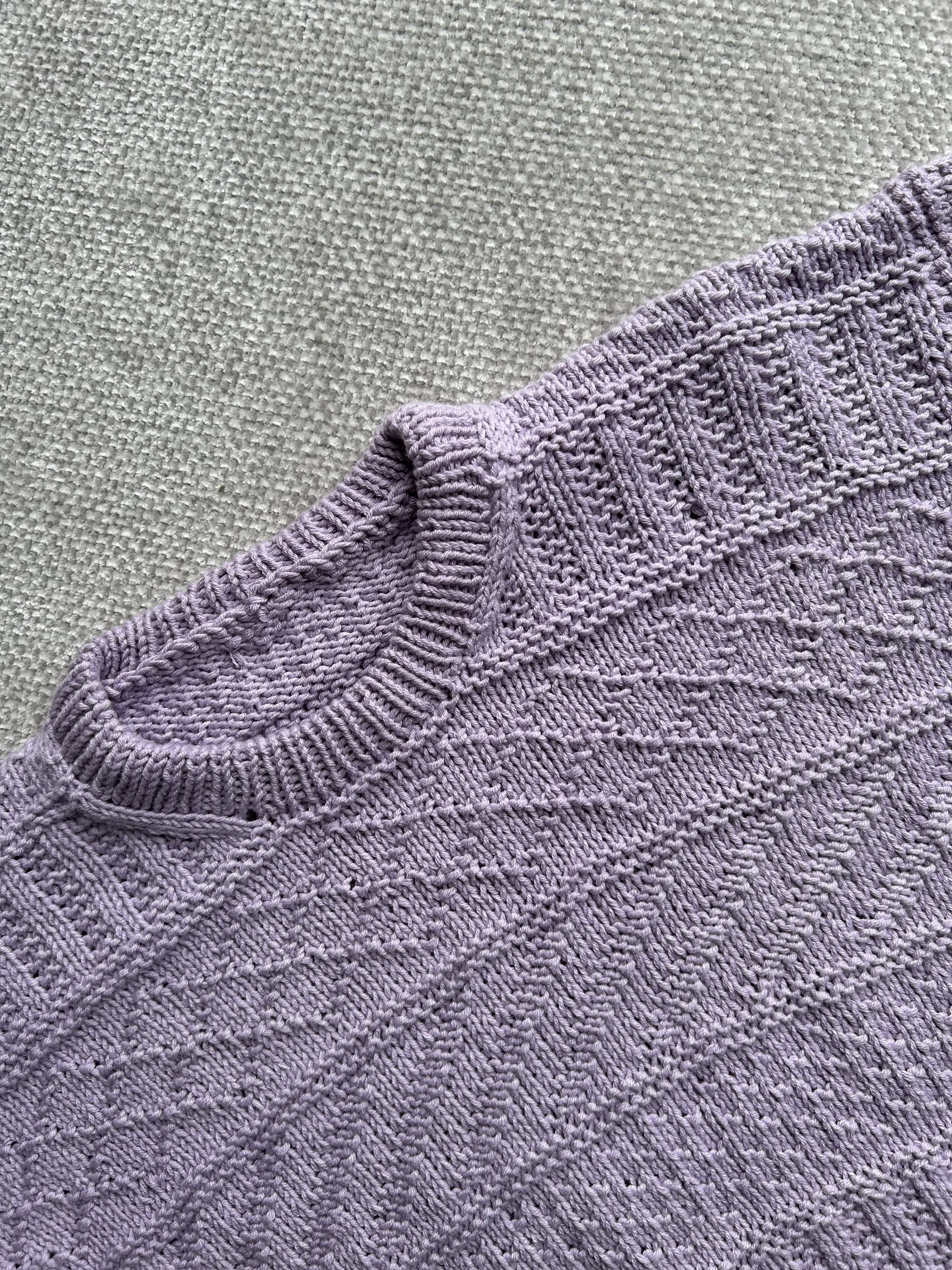 Storm Sweater Baby Collar Purple